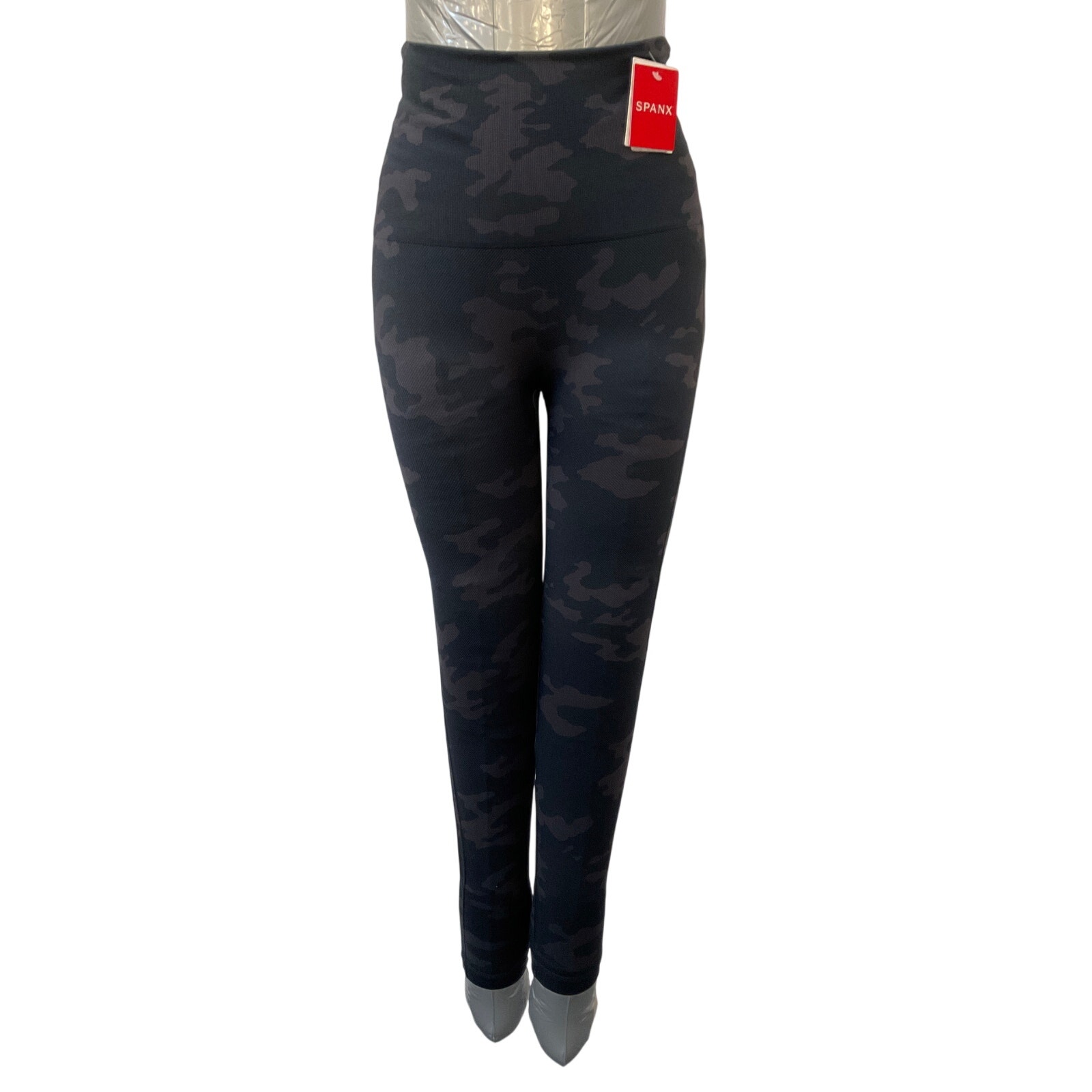 Nwt Spanx Black Camo Leggings Women's Xs